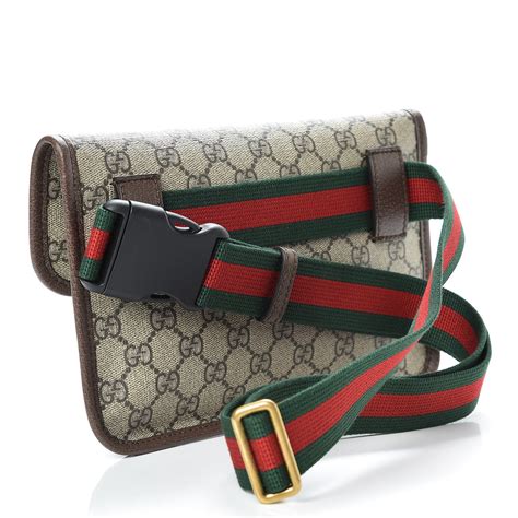 GUCCI GG Supreme Monogram Neo Vintage Web Belt Bag 